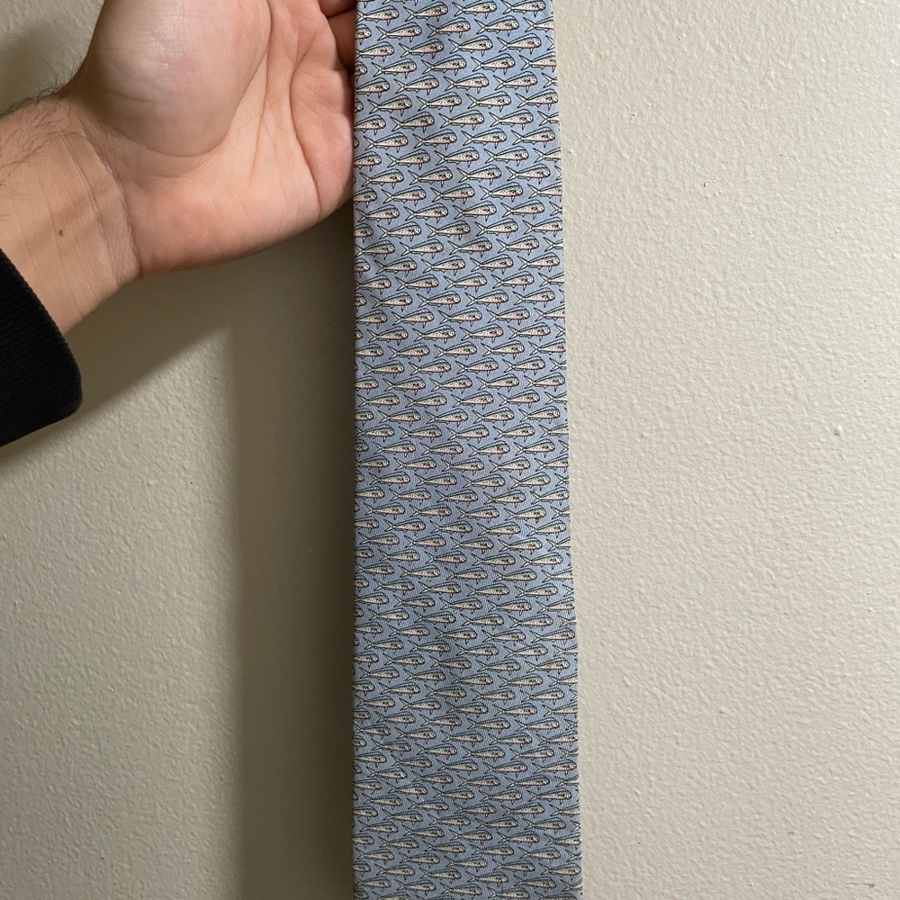Vineyard Vines Fish Pattern Tie - image 3